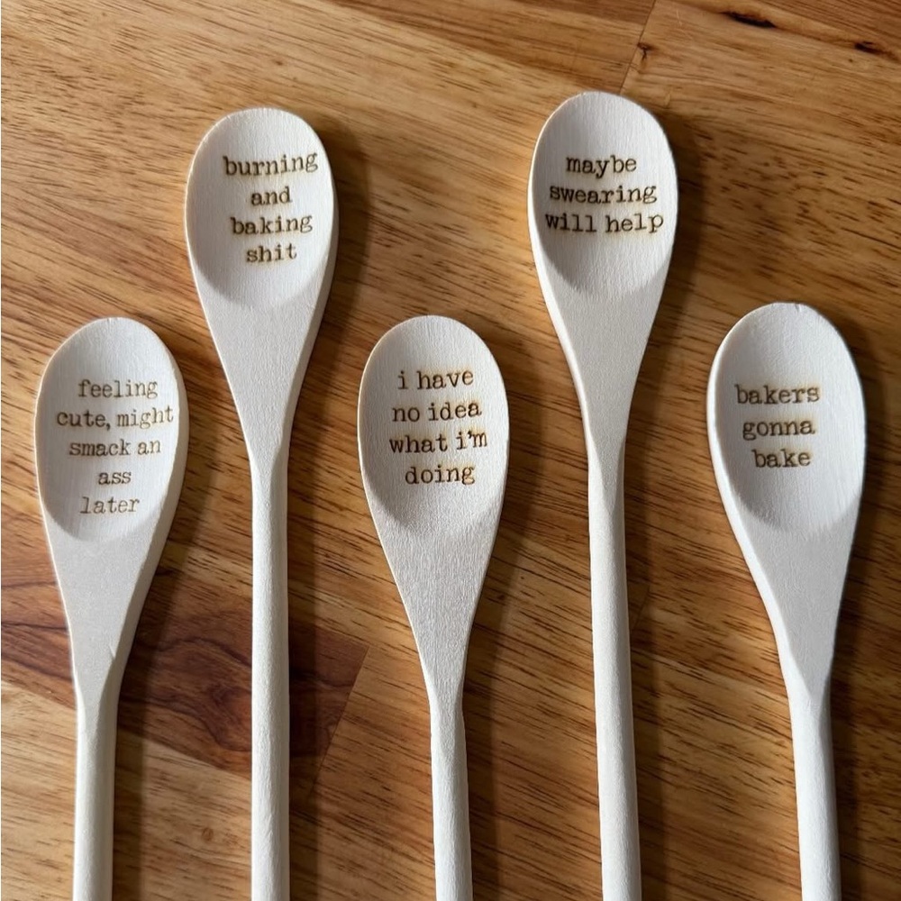 Funny Wooden Spoons, choose 1 - Picture 3 of 6